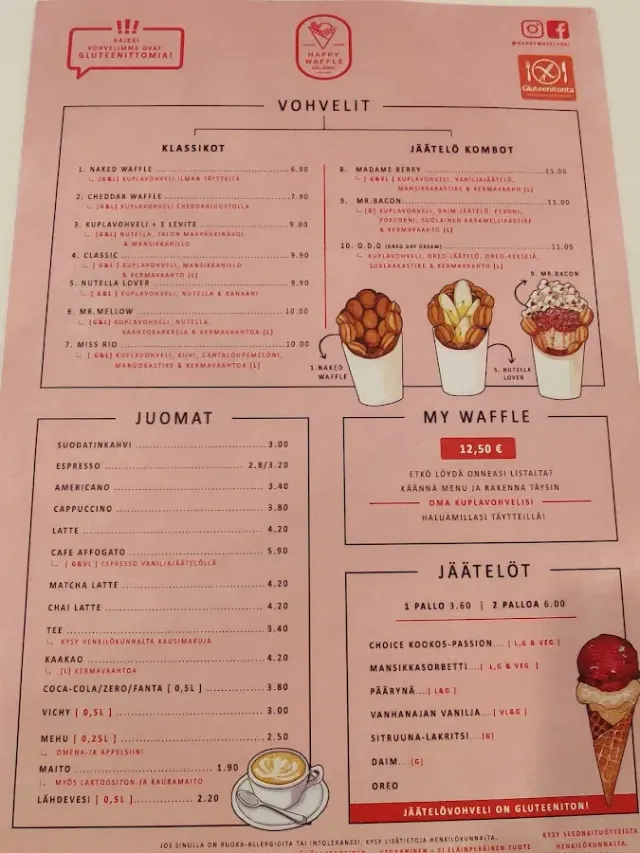 BookNoFees : Café – Happy Waffle – Helsinki – Happy Waffle, photo n° 2