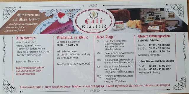 BookNoFees : Restaurant – Café Klarfeld – Hilchenbach – Café Klarfeld, photo n° 3
