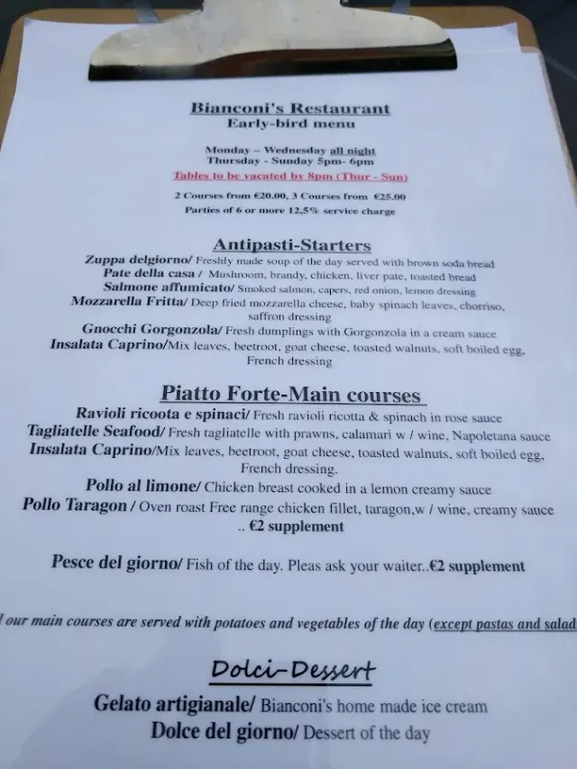 BookNoFees : Restaurant – Bianconi's – Dublin – Bianconi's, photo n° 2