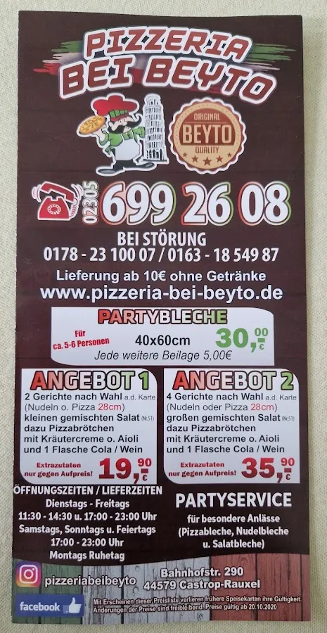 BookNoFees : Restaurant – Pizzeria bei Beyto – Castrop-Rauxel – Pizzeria chez Beyto, photo n° 2