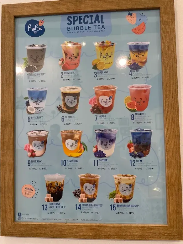 BookNoFees : Restaurant – Bubu Bubble Tea – Budapest – Bubu Bubble Tea, photo n° 3