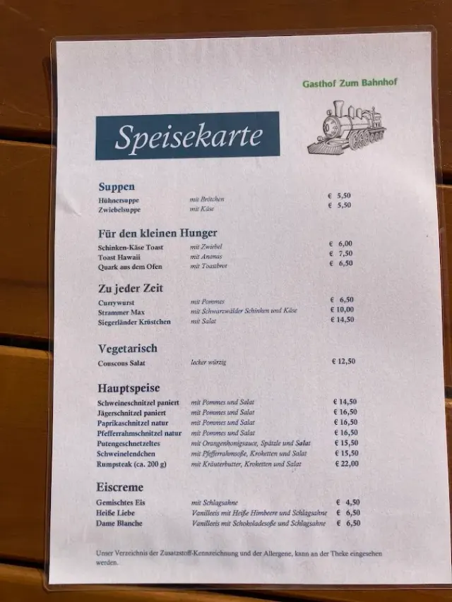 BookNoFees : Restaurant – Gasthof zum Bahnhof – Bad Berleburg – Auberge « Zum Bahnhof », photo n° 2