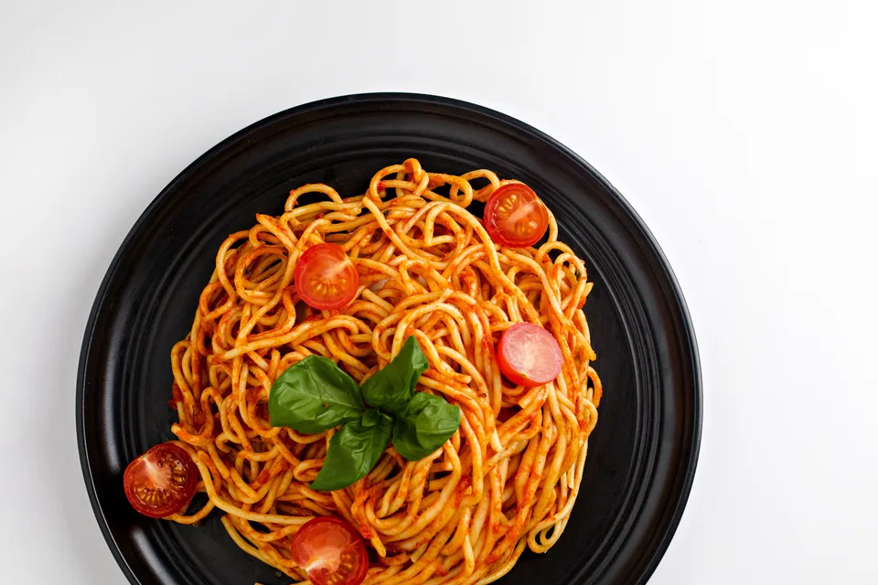 Photo d’illustration : Spaghettis à la sauce tomate et au basilic